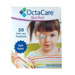 Пластырь для глаз "OctaCare" стерильный,  для девочек, розового цвета, 5 X 6,2 cm. N1