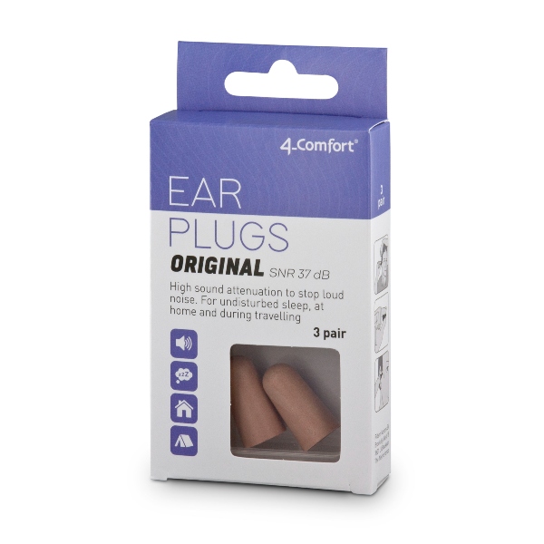 4-Comfort ушные затычки полиуретановые, 3 пары (6 штук)