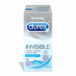 DUREX Invisible Extra Sensitive prezervatīvi, 10 gab.