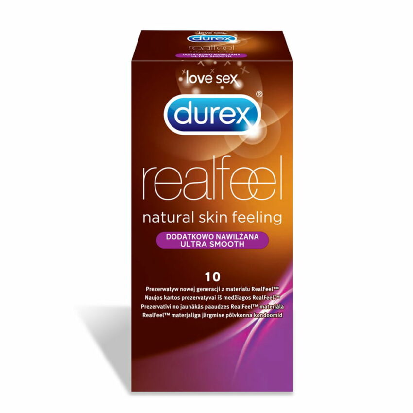 DUREX Real Feel prezervatīvi, 10 gab.