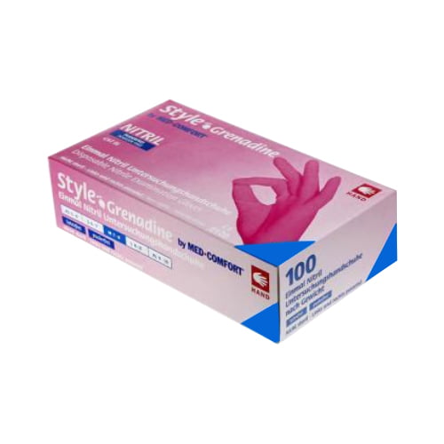 Cimdi diagn. nitr/nepūd. "STYLE GRENADINE" M N100 1182-M