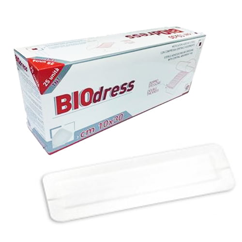 raysbiodress10x30 Rays Bio Dress pašlīmējoši brūču pārsēji (10 cm x 30 cm)