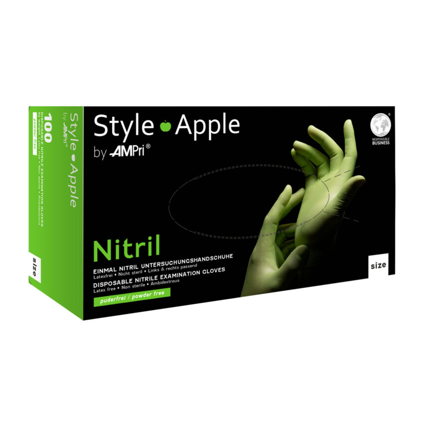 Style cimdi Apple 1 Перчатки мед. диагностические нитриловые "STYLE APPLE" S-L N100