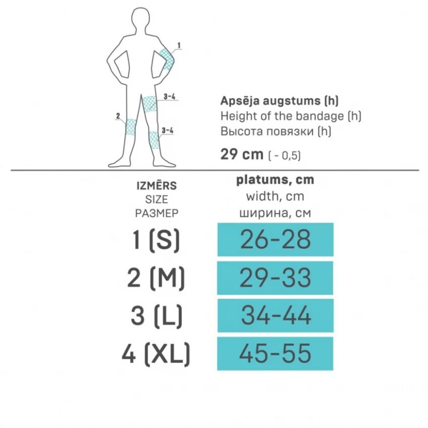 Elastīga tubulārā saite (ortoze) TONUS ELAST 9605