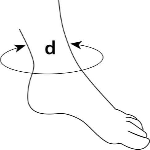 Elastīga tubulārā saite (ortoze) pēdas locītavām TONUS ELAST 9605-03