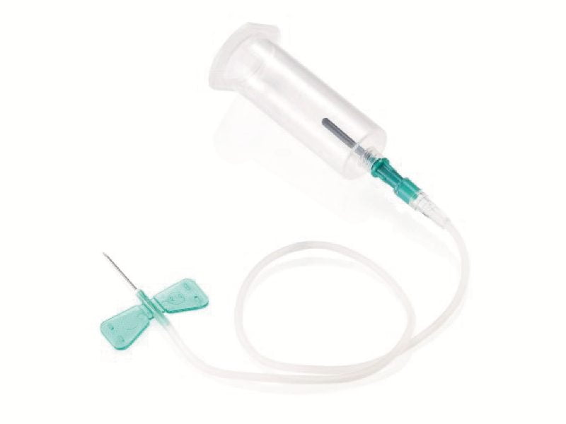 Игла-бабочка с гибким катетером и люер-адаптером для  забора крови, разм. 21G (0.8 x 19 mm) 1 шт.