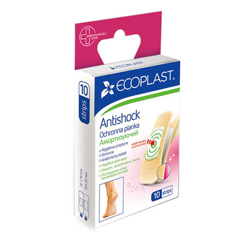 ECOPLAST Набор пластырей медицинских мягких защитных «Анти шок», N10
