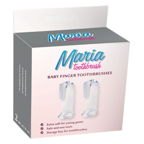Maria Baby Finger Toothbrushes  - zobubirste - uzpirkstenis mazulim  (Jaunums!)