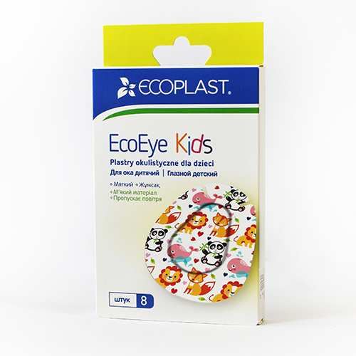 ECOPLAST bērnu aizsargplāksteris acīm, 5,7cm x 7,2cm N8
