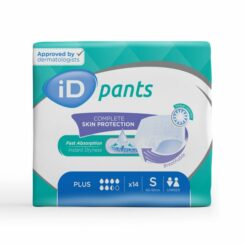iD Pants Plus S uzvelkamās biksītes urīna nesaturēšanai, 14 gab.