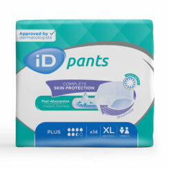 iD Pants Plus XL uzvelkamās biksītes urīna nesaturēšanai, 14 gab.