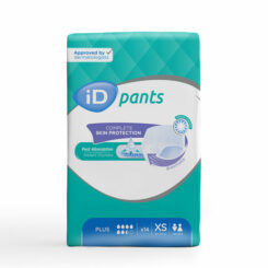 iD Pants Plus XS uzvelkamās biksītes urīna nesaturēšanai, 14 gab.