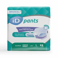 iD Pants Super L uzvelkamās biksītes urīna nesaturēšanai, 12 gab.