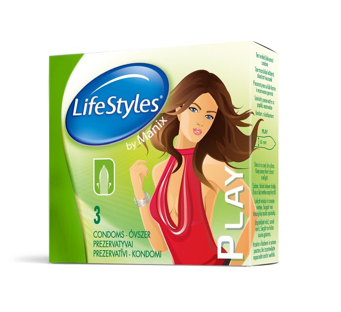LS_Play_3 Prezervatīvi LifeStyles by Manix Play 3 gab.