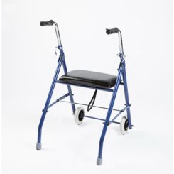 Rollators ar diviem riteņiem ar sēdekļI