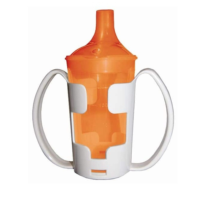 Кружка для лежачих больных 250 мл, с двумя крышками (для каши + чая)