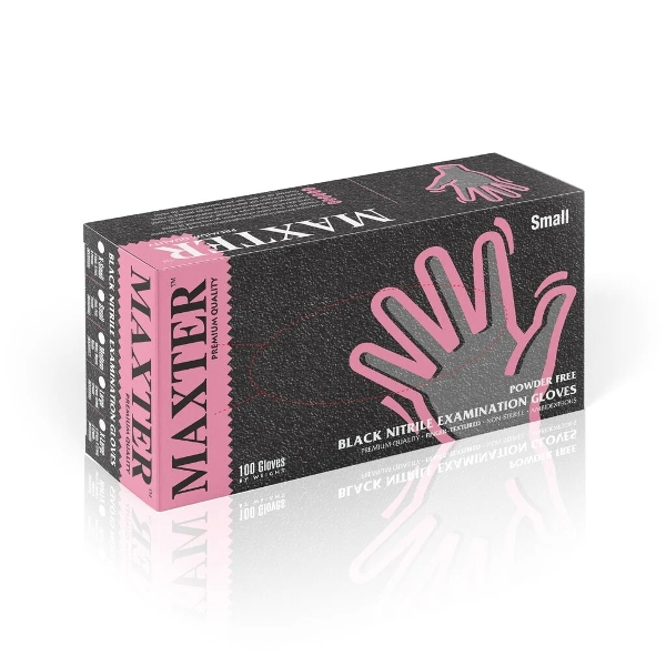 Diagnostikas nitrila cimdi bez pūdera "MAXTER" 100 gab.