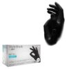 Cimdi diagnostiskie nitrila bez pūdera "STYLE BLACK" L izmērs, 01181-L, iepakojumā; 100 gab.