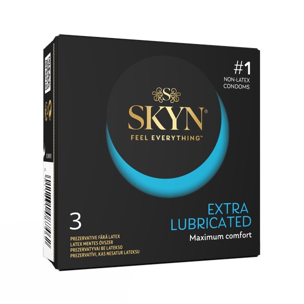Prezervatīvi LifeStyles SKYN Extra Lubricated 3 gab.