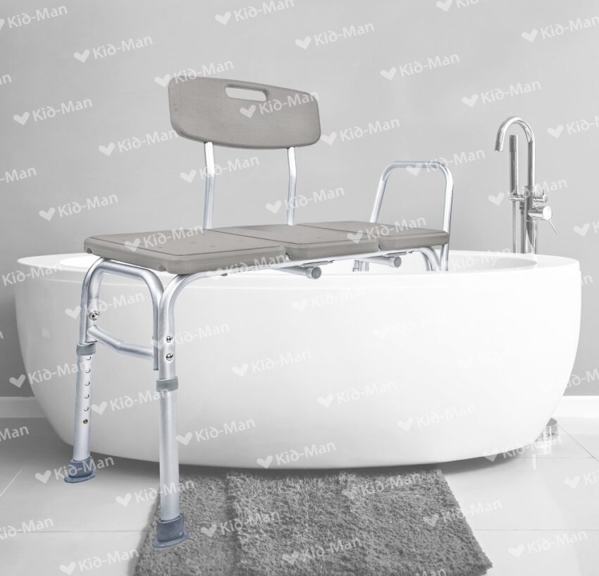 Soliņš vannai ar regulējamo kāijņu garumu, cilvēkiem ar svaru līdz 100 kg.